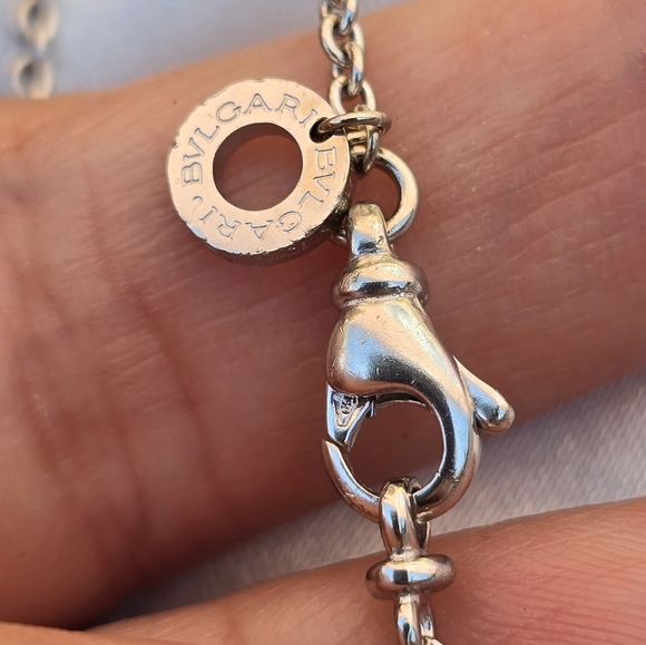 18k White Gold Bvlgari chain - Picture 6 of 9